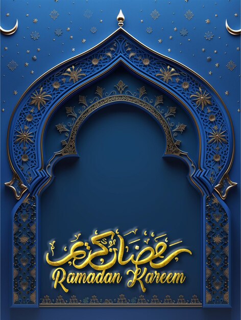 Ramadan kareem traditional islamic festival religious social media banner psd template