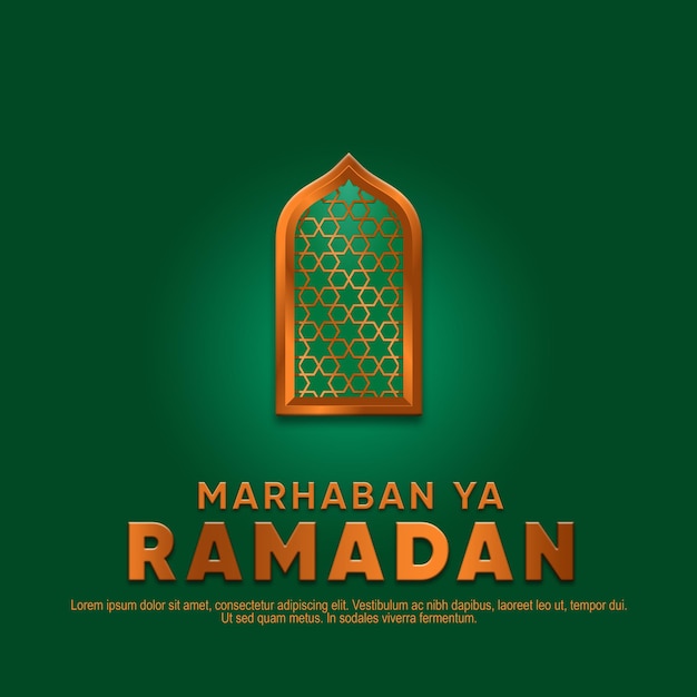 Ramadan kareem traditional islamic festival religious social media post