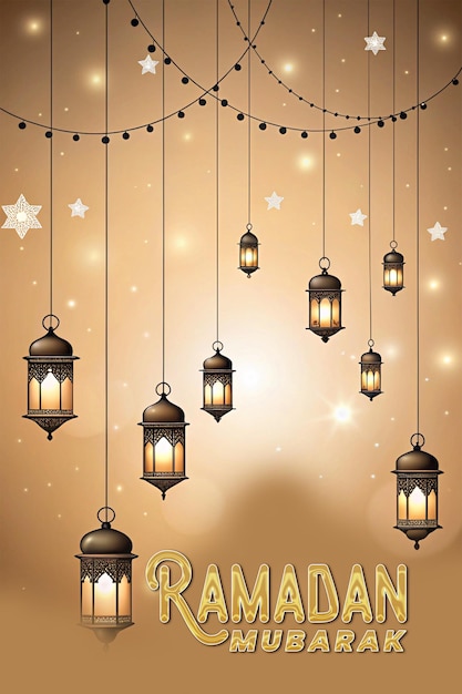 ramadan kareem traditional islamic festival template for social media post design