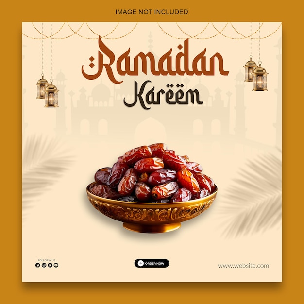 Ramadan Kareem - Vier met dadels en zegeningen