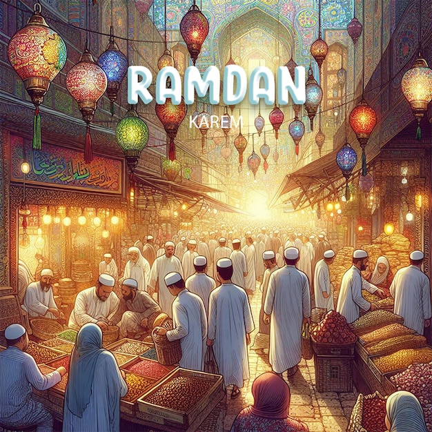 Ramadan karem social post design (disegno del post sociale di ramadan karem)