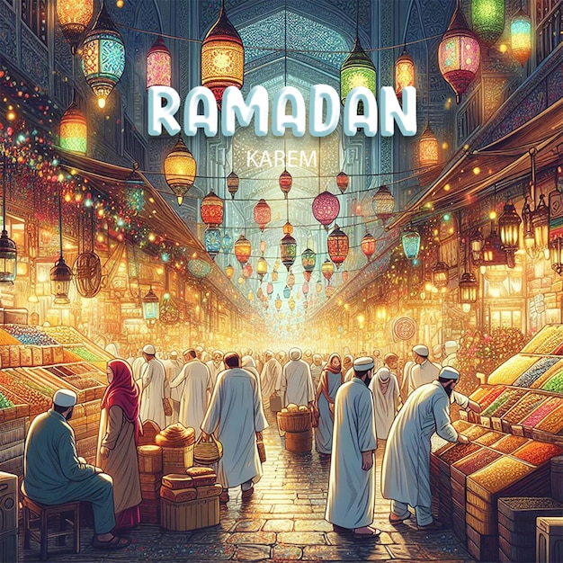 PSD ramadan karem social post design (disegno del post sociale di ramadan karem)