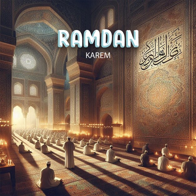 PSD ramadan karem social post design (disegno del post sociale di ramadan karem)