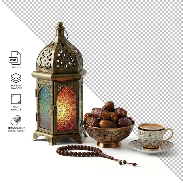 ramadan lantern and dates