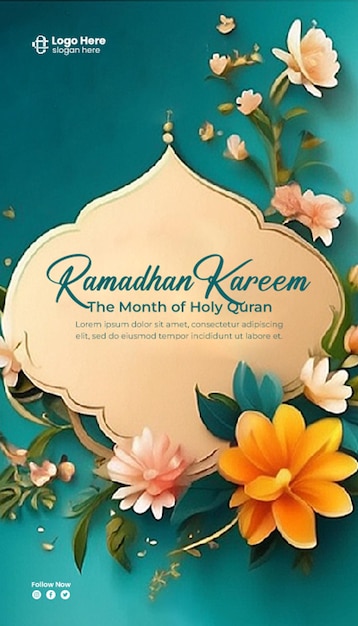 ramadan month celebration background illustration