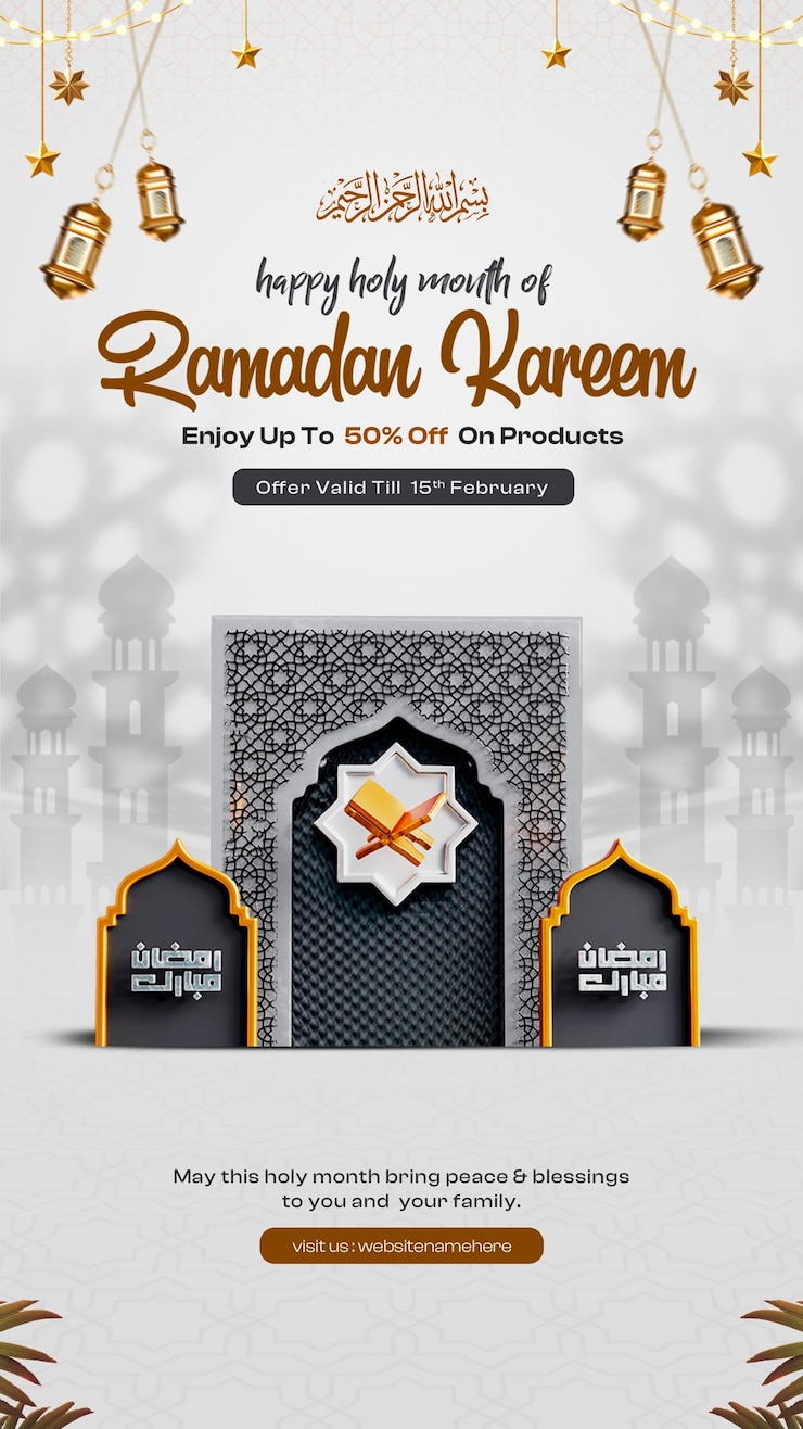 PSD ramadan mubarak instagram story design template