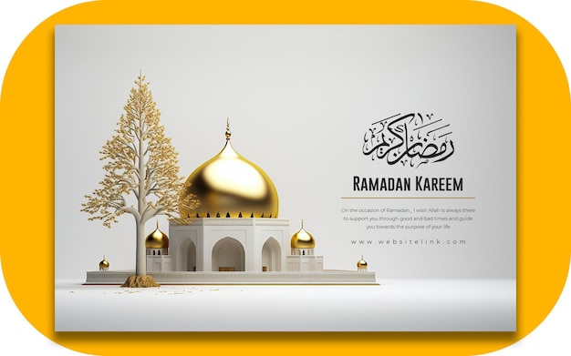 Ramadan mubarak sociale media islamitische post