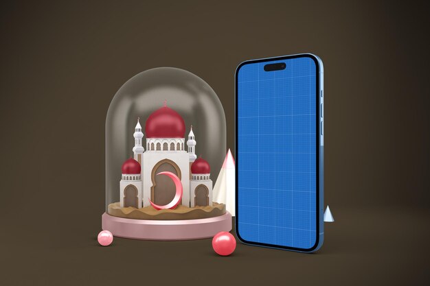 Ramadan phone 14 mockup