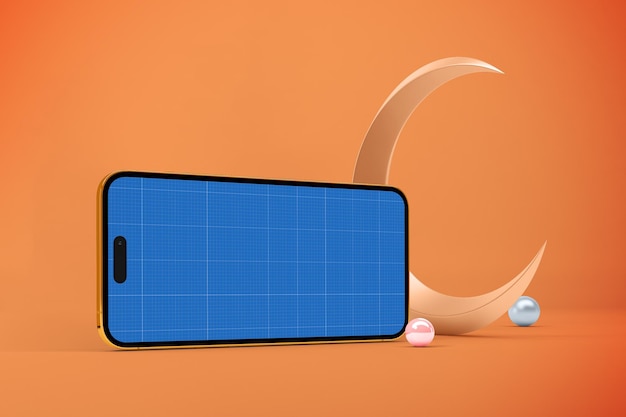 Ramadan phone 14 screen mockup