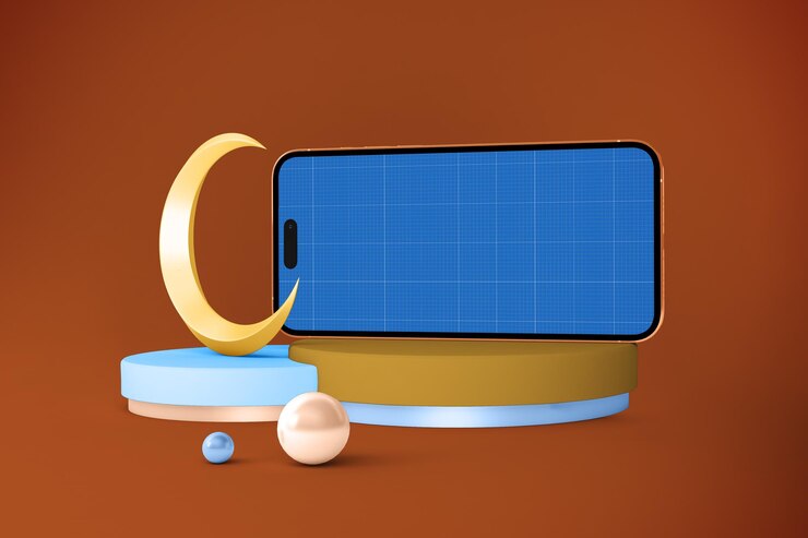PSD ramadan phone mockup