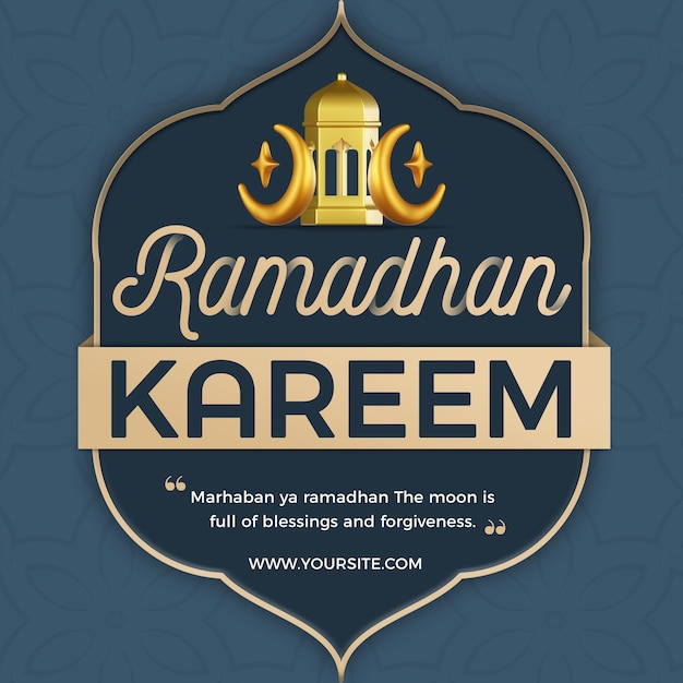 PSD ramadan posts with elegant and attractive designs