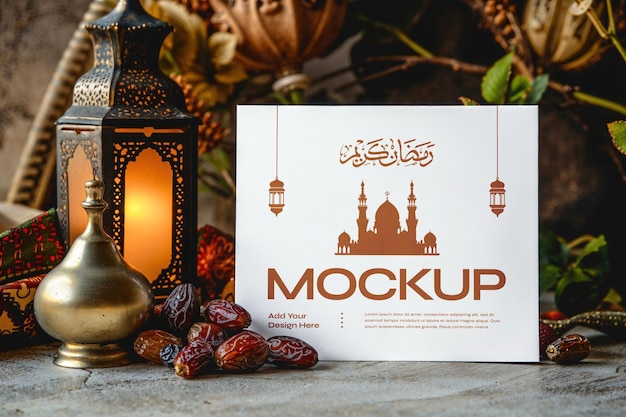 Ramadan Print Card Mockup