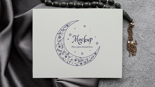 Mockup di stampa ramadan