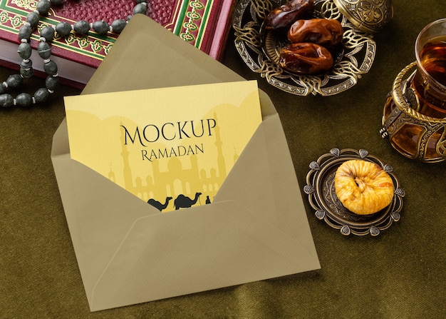 PSD mockup di stampa ramadan