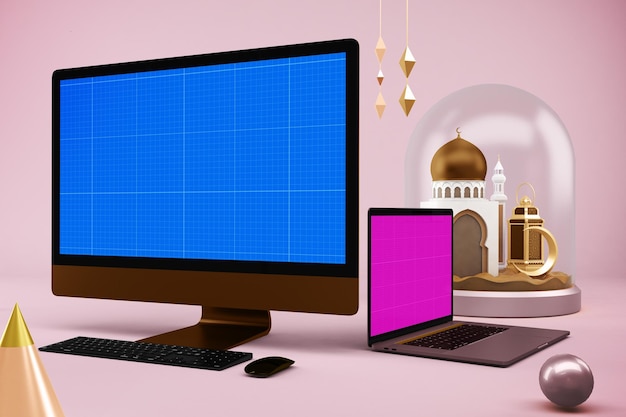 Ramadan responsive devices mockup