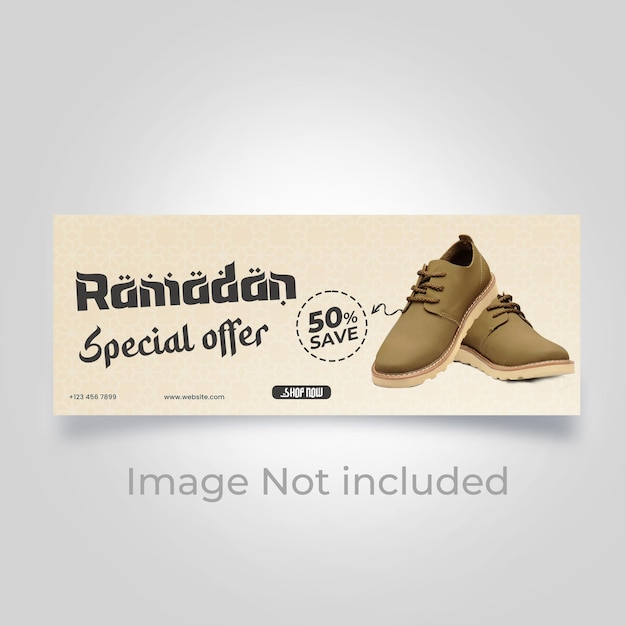 Ramadan Sale Facebook cover Design