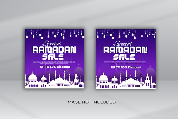 PSD ramadan sale social media i instagram post design