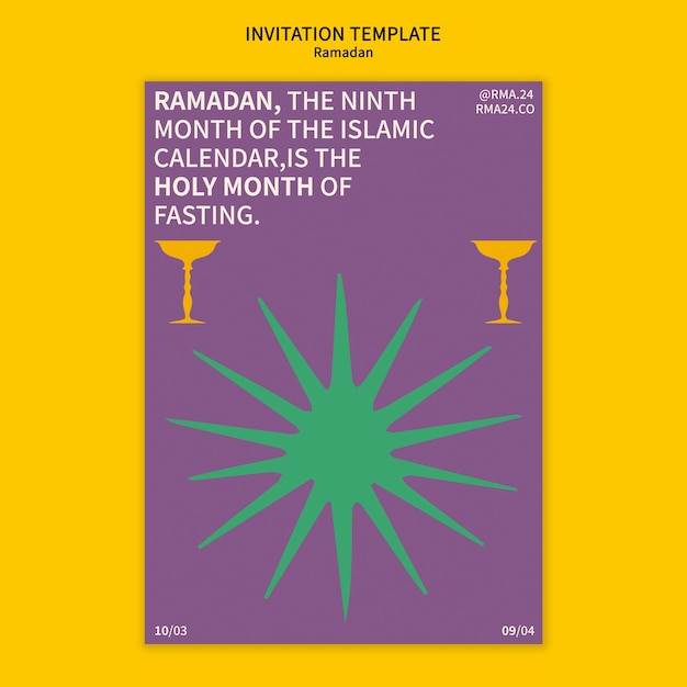 Ramadan sjabloonontwerp