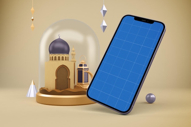 Ramadan slimme telefoon mockup