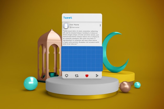 Рамадан Социальные сети V4 Mockup