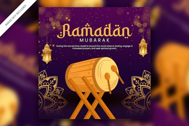 PSD ramadan sociale media ontwerp post sjabloon