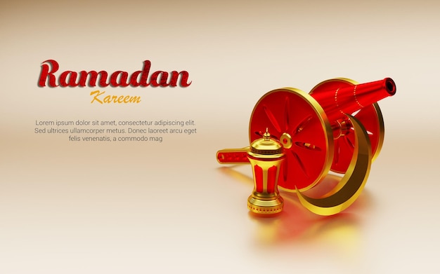 Ramadan Specjalny Projekt Tła Renderowania 3d
