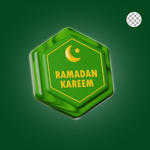 Ramadan Symbol 3d ikona ilustracja