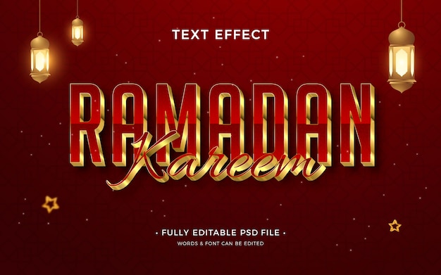 Ramadan text effect