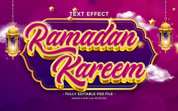 Ramadan text effect