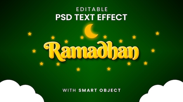 PSD effetto testo ramadan