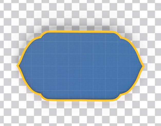 Ramadan text holder top view