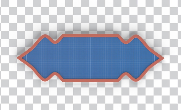 PSD ramadan text holder top view