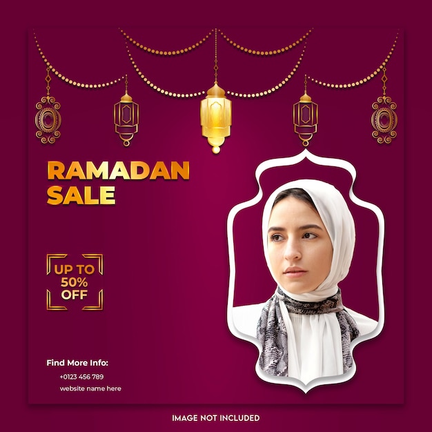 Ramadan verkoop promotie bericht