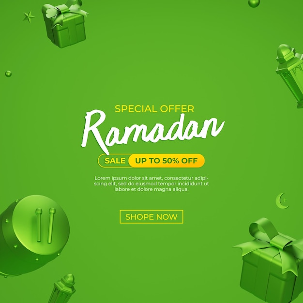 Ramadan verkoop social media bericht