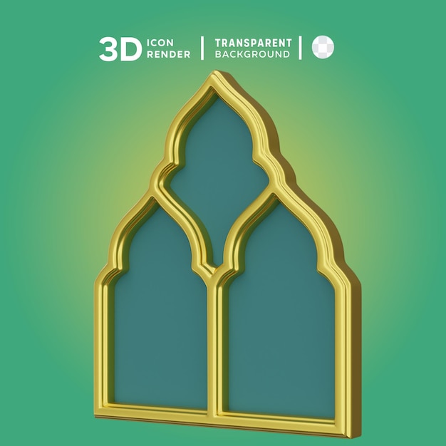 PSD illustrazione 3d dell'elemento ramadhan