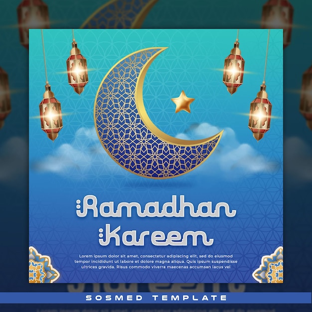 Ramadhan Sosia Media Szablon I łatwa Edycja