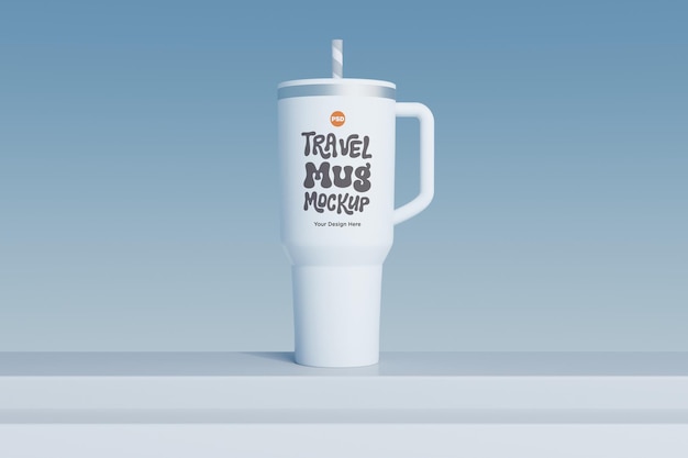Rambler Travel Mug Drinking Cup Mockup