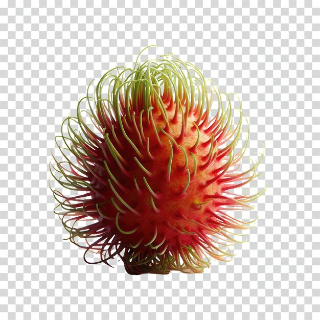 PSD a rambutan fruit transparent background