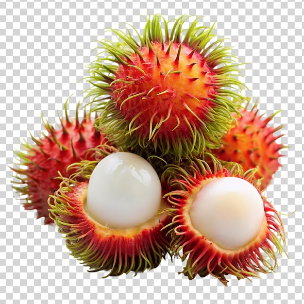 Rambutany Odizolowane Na Przezroczystym Tle