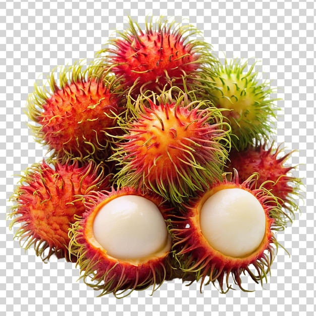 Rambutany Odizolowane Na Przezroczystym Tle