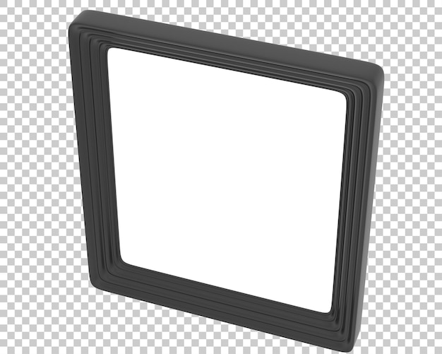 Ramka na przezroczystym tle ilustracja renderowania 3d