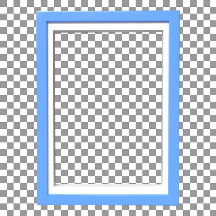 Ramka na zdjęcia 3D renderująca element wystroju wnętrz