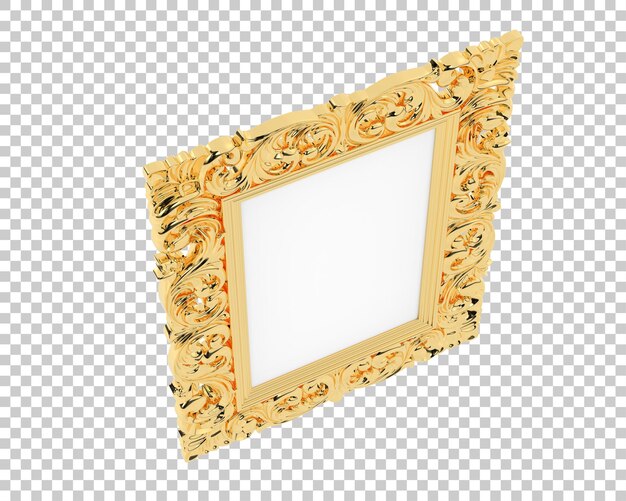Ramme isolert på transparent bakgrunn 3D-rendering illustrasjon