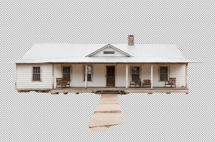 PSD ranch house rustic retreat
