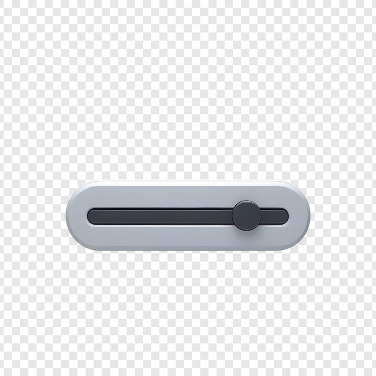 PSD range slider on a transparent background