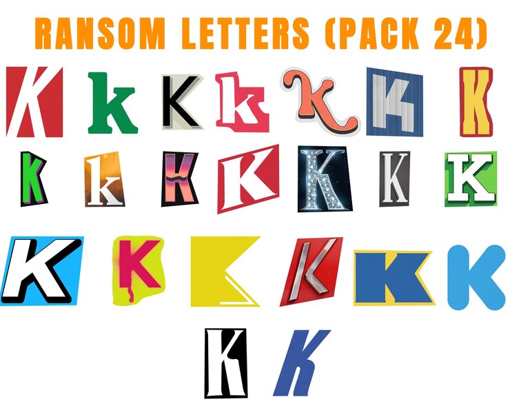 PSD ransom letter pack