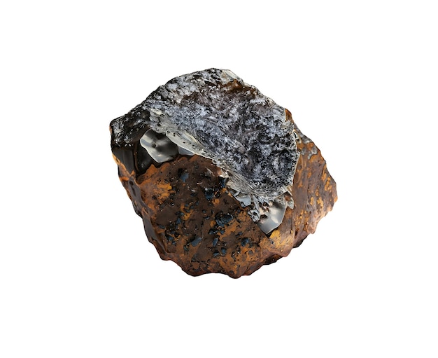 PSD a rare and valuable minerals on transparent background