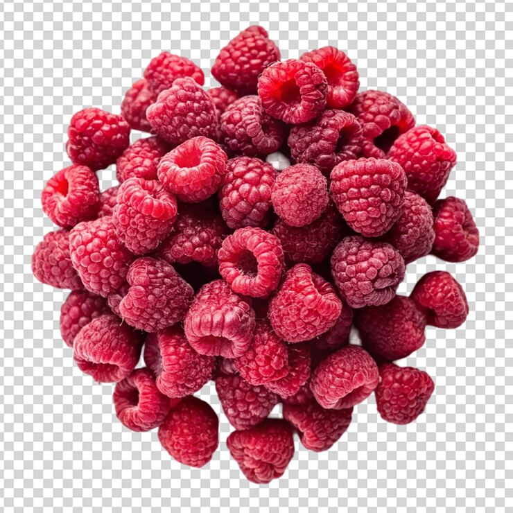 PSD rash berries isolated on transparent background