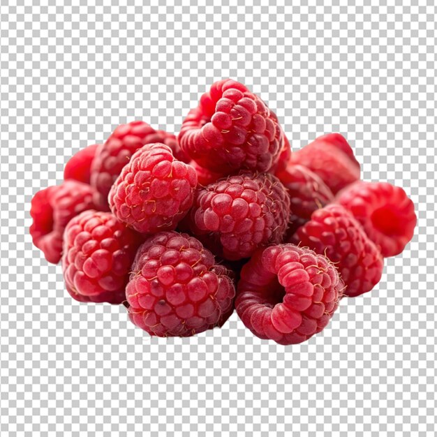 PSD rasp berries transparent background