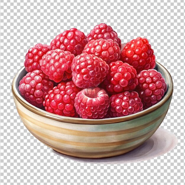 PSD rasp berries transparent background